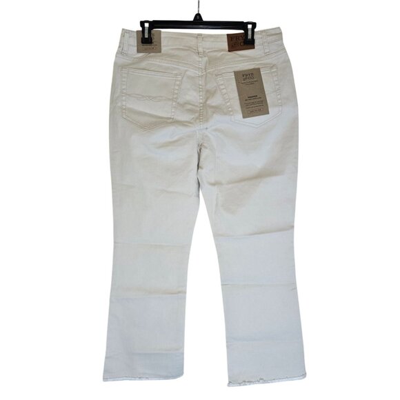 Frye & Co. Harper Mid-Rise Crop Flare Womens Jeans Size 14 Birch Wash - Picture 2 of 7